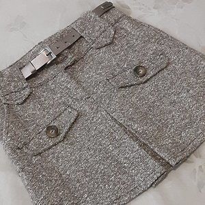 VERY CHIC -Elsy Tweed Skirt with belt - girls size 7